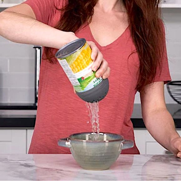 🆕 STRAINEZE (2-PACK) CAN STRAINER / MICRO COLANDER SET ~ Multi-Use ~ Mess-Free - Picture 8 of 8